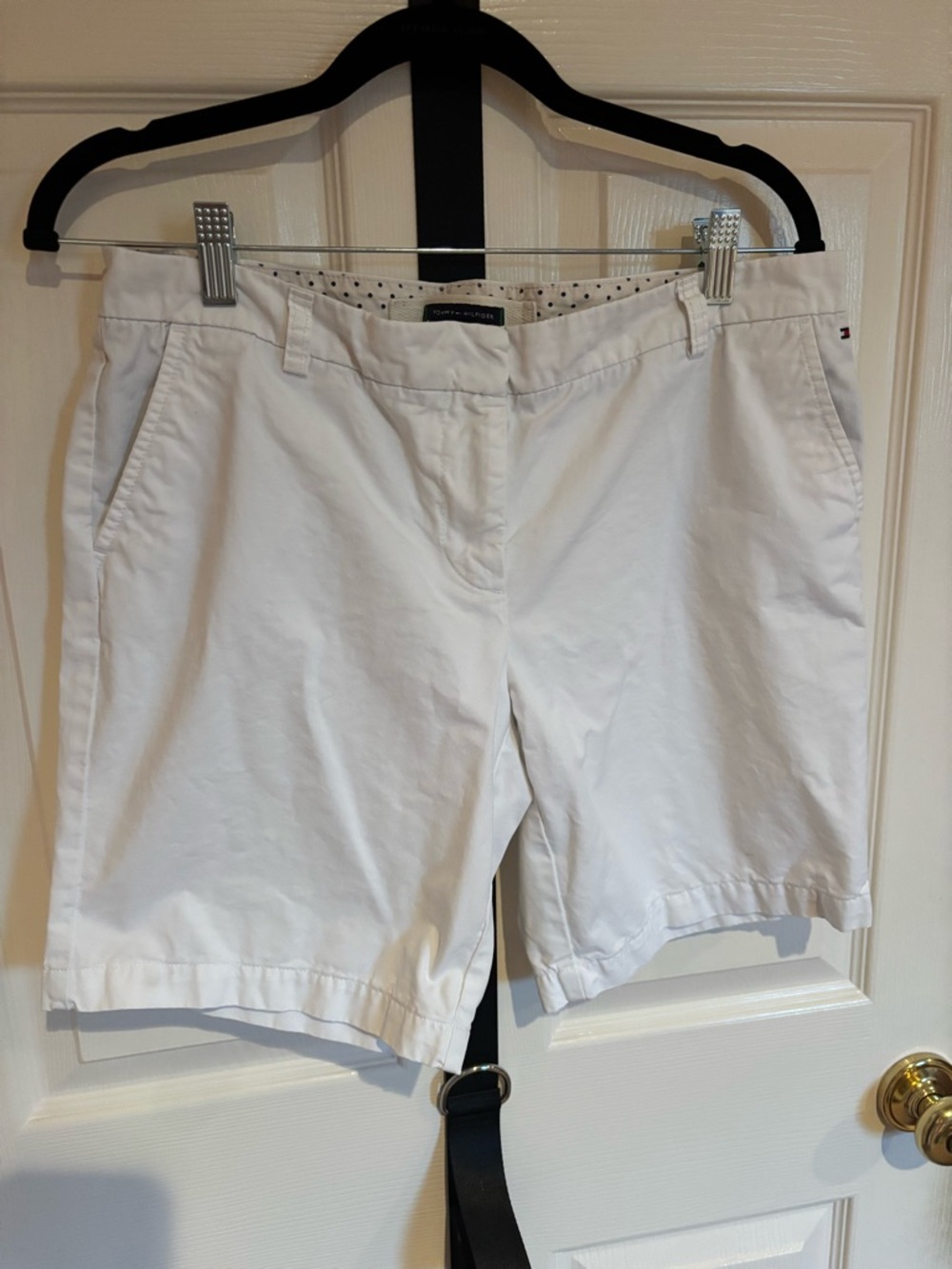 Tommy Hilfiger White Women's Chino Bermuda Shorts